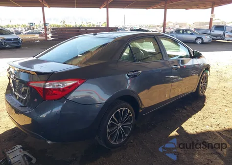 2014 Toyota Corolla S Plus z USA, uszkodzony, nr VIN 5YFBURHE1EP061131